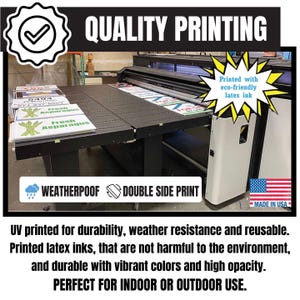 yard sign double sided print