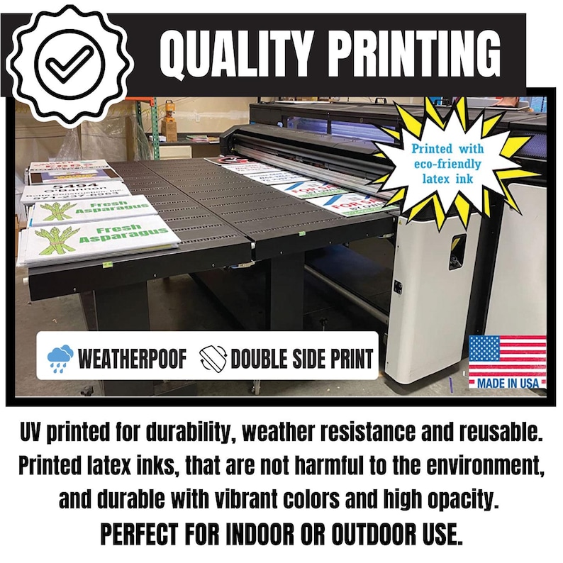 yard sign double sided print