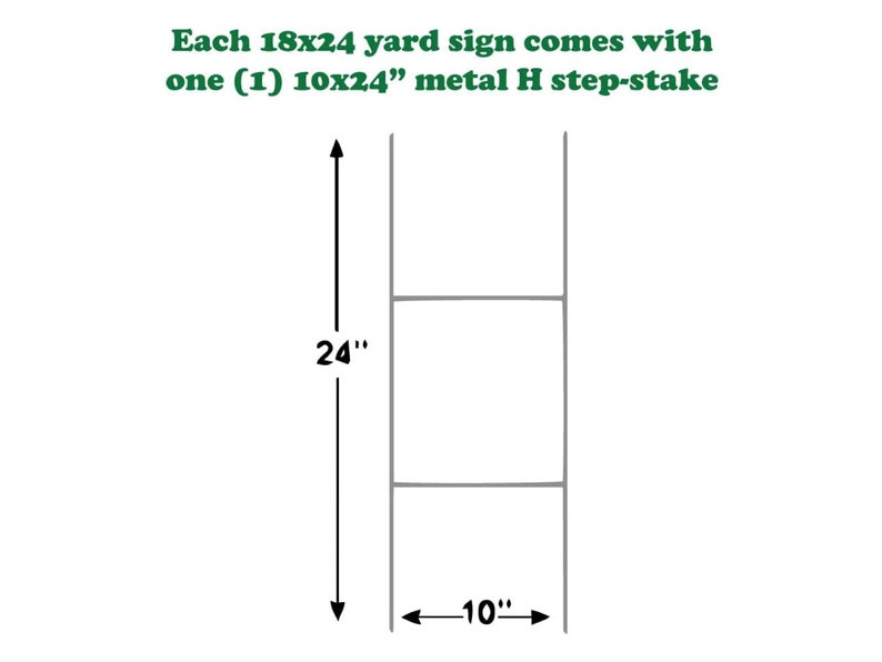 Winter Retail Yard Sign, Weatherproof, Double Sided, H-stake Included ...