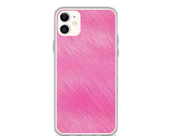 Pink Lines Shimmer iPhone Case
