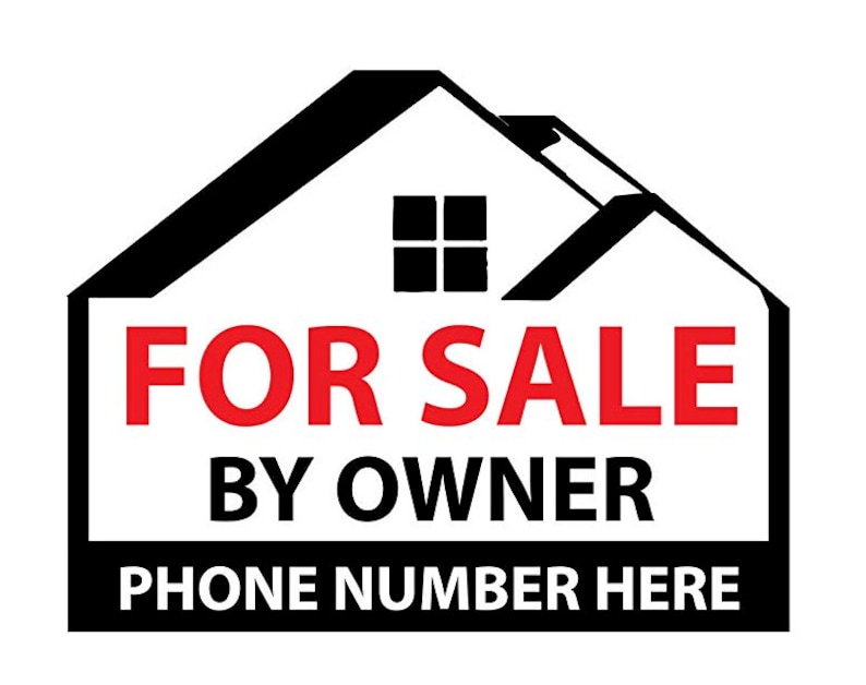 Custom for Sale by Owner 18x24 Yard Sign Etsy