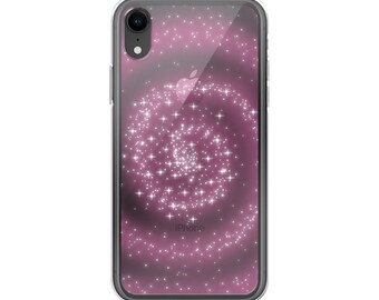 Pink Star Swirls iPhone Case