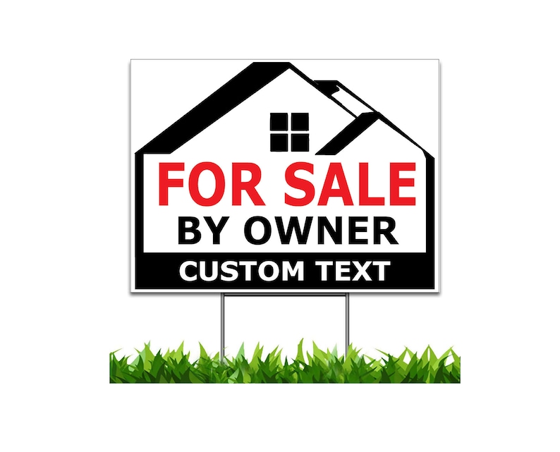 Custom for Sale by Owner 18x24 Yard Sign Etsy