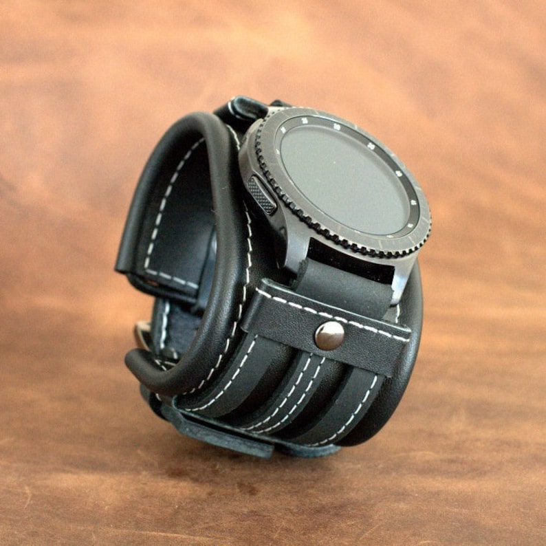 Samsung Galaxy Watch Strap / Gear S3 Frontier / Classic / Leather Watch Strap / Strap Gear S3 Frontier Samsung Galaxy 46mm or 42mm / DG4 image 1