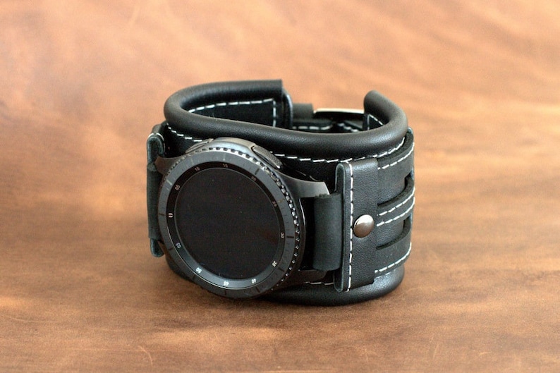 Samsung Galaxy Watch Strap / Gear S3 Frontier / Classic / Leather Watch Strap / Strap Gear S3 Frontier Samsung Galaxy 46mm or 42mm / DG4 image 2