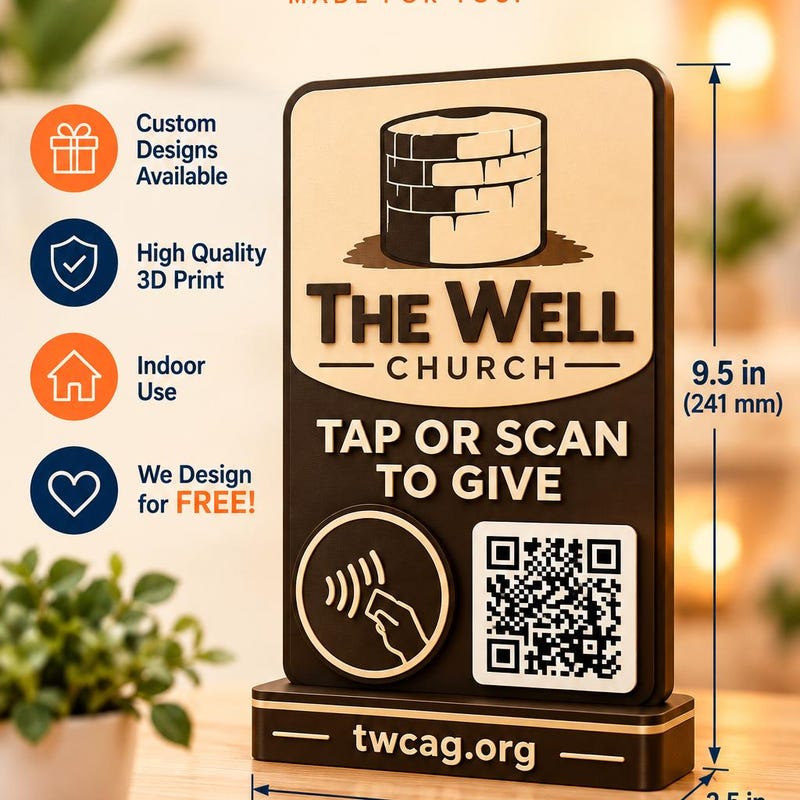Qr Code Stands 3d Printed - Etsy