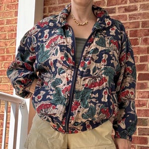 90's Silk Jacket - Etsy