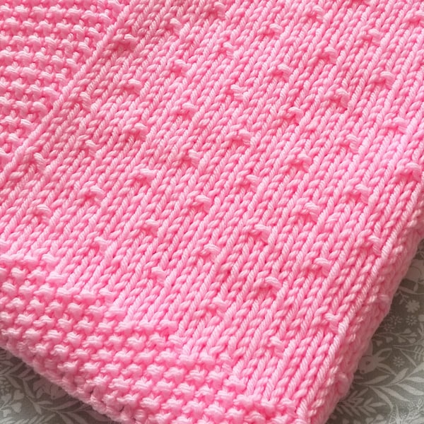 Easy Quick Knit Baby Blanket Pattern Etsy