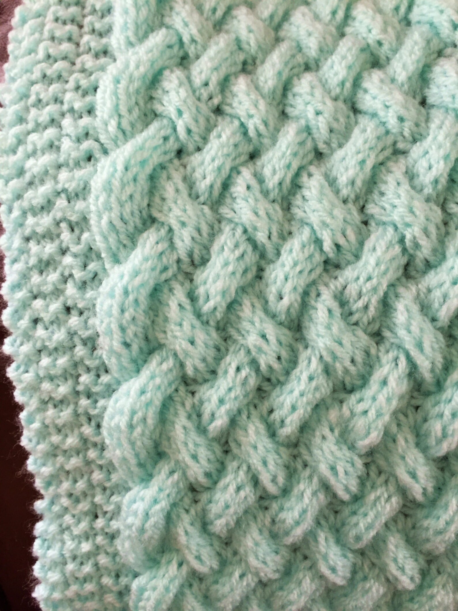 Wicker Basketweave Baby Blanket Knitting Pattern Etsy UK