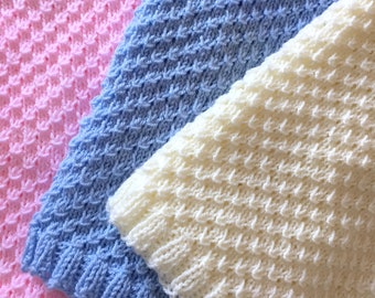 Knitting pattern ~ Freya Baby Blanket ~  ENGLISH ~ PDF Download