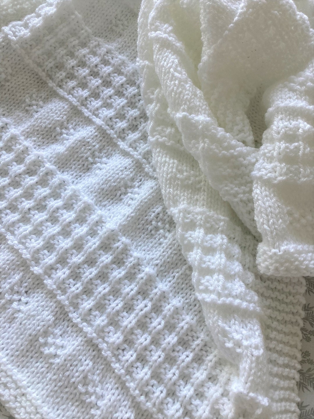Knitting Pattern ~ Rosabel Baby Blanket in DK ~ ENGLISH ~ PDF Download ...