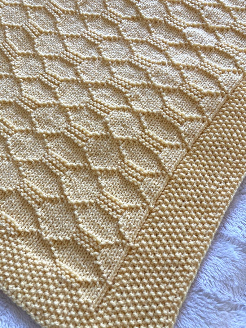 Knitting Pattern Shapes Baby Blanket in DK Yarn PDF ENGLISH Etsy UK