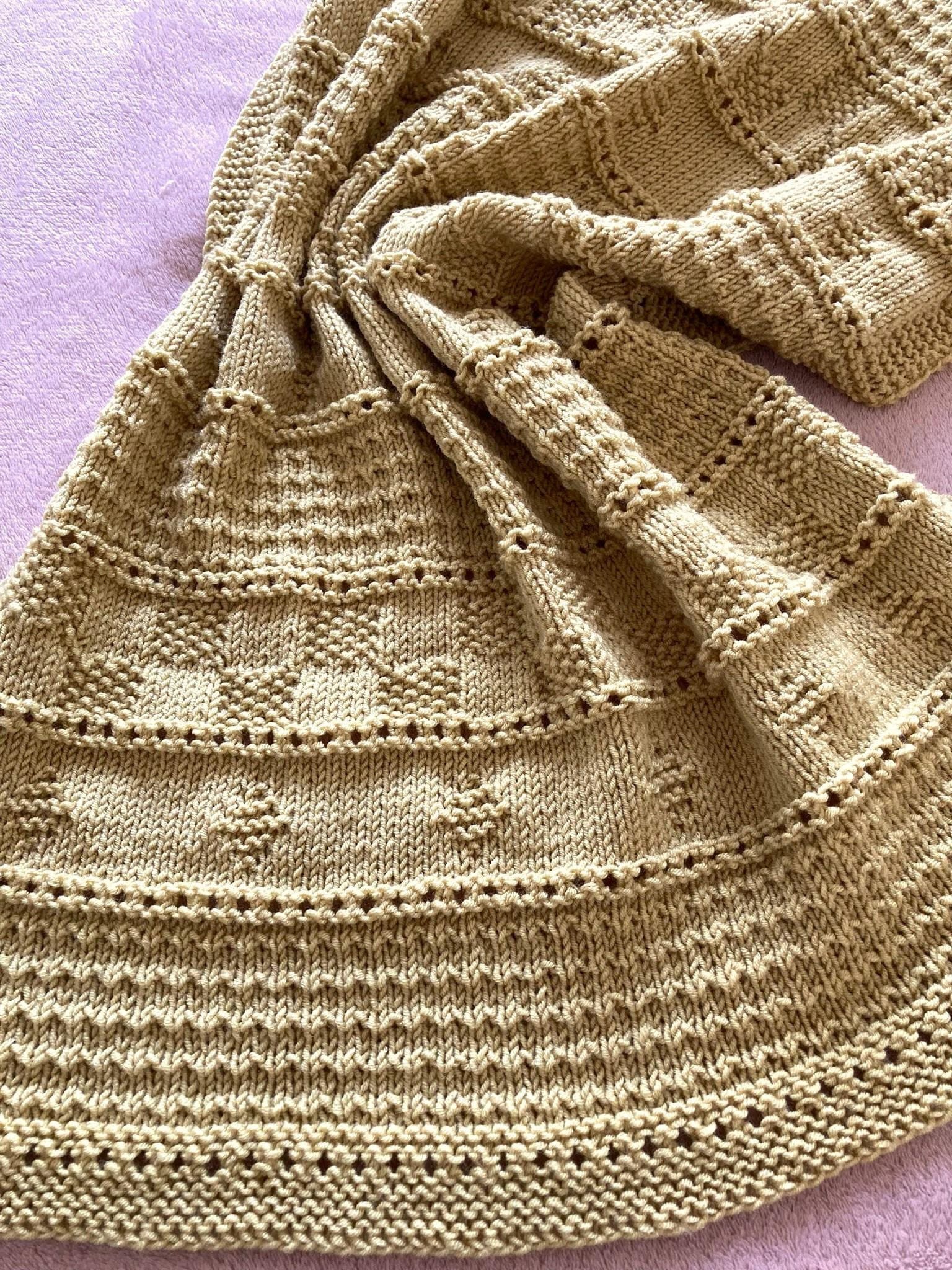 Knitting Pattern ~ Livie Baby Blanket in DK Yarn ~ ENGLISH ~ PDF ...