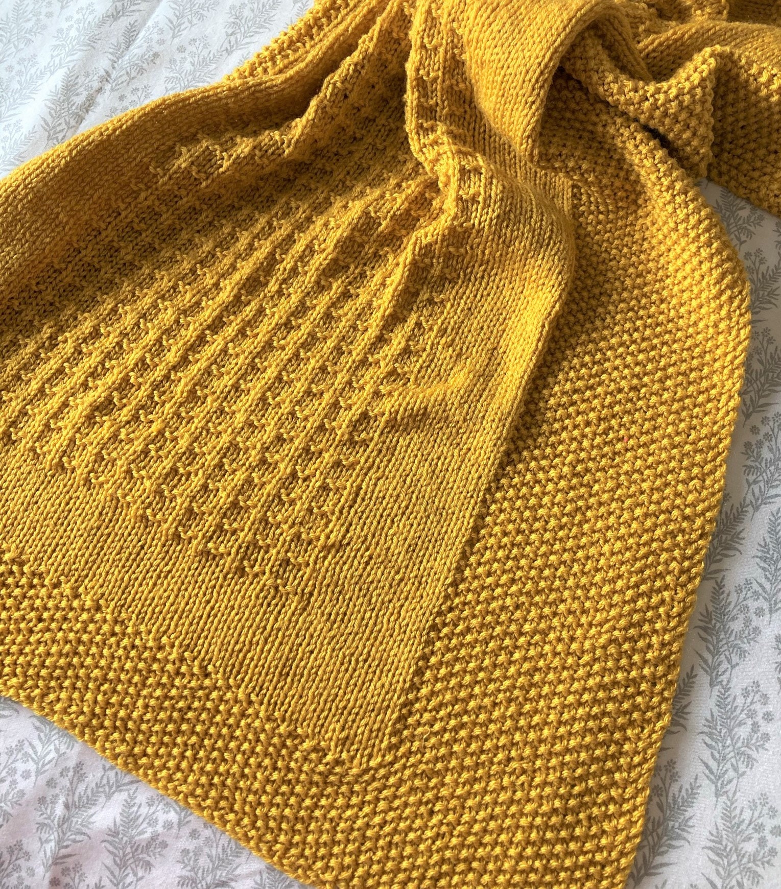 Knitting Pattern ~ Alia Baby Blanket ~ ENGLISH ~ PDF Download - Etsy UK