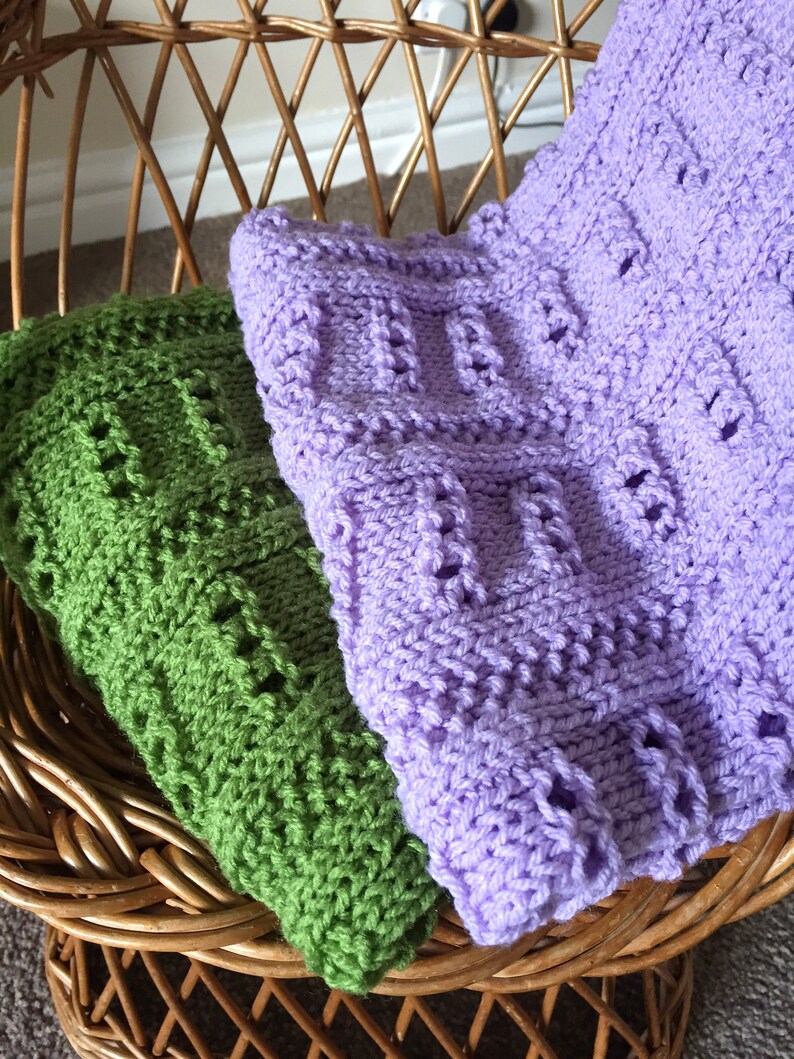 Little Ladders Baby Blanket knitting Pattern ENGLISH Etsy UK
