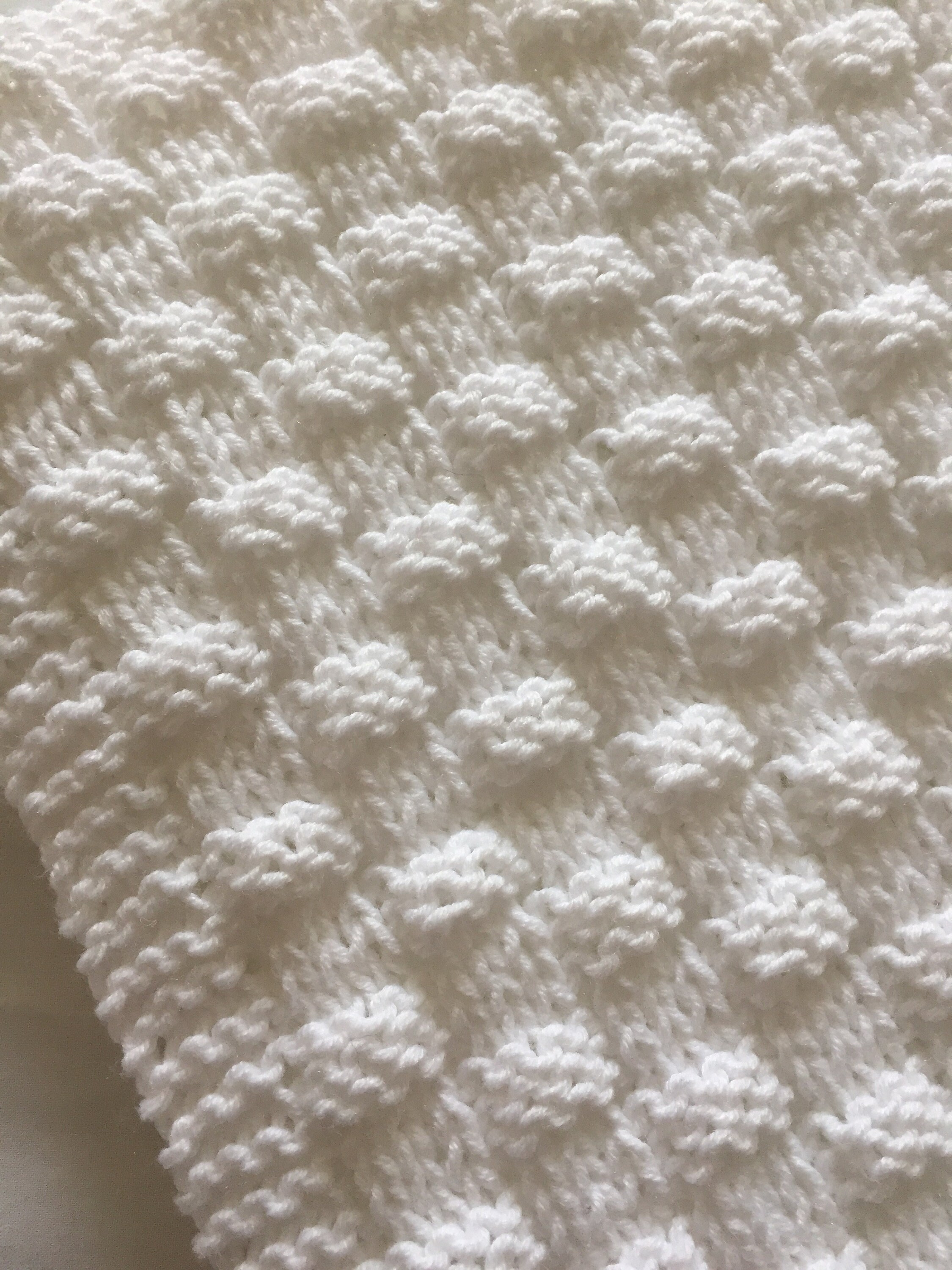 Basket weave knit baby blanket hotsell
