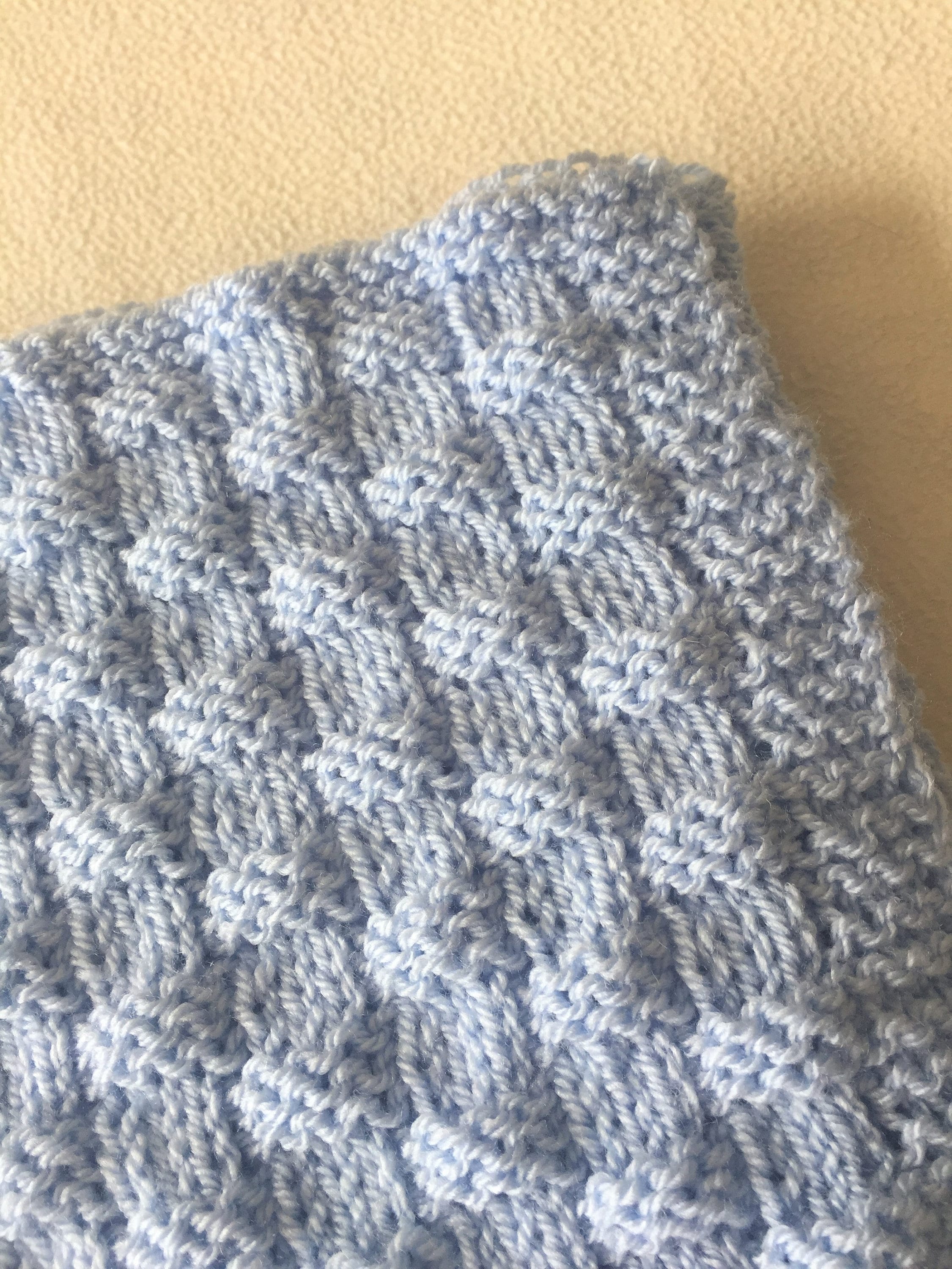 Easy basket weave baby blanket sale