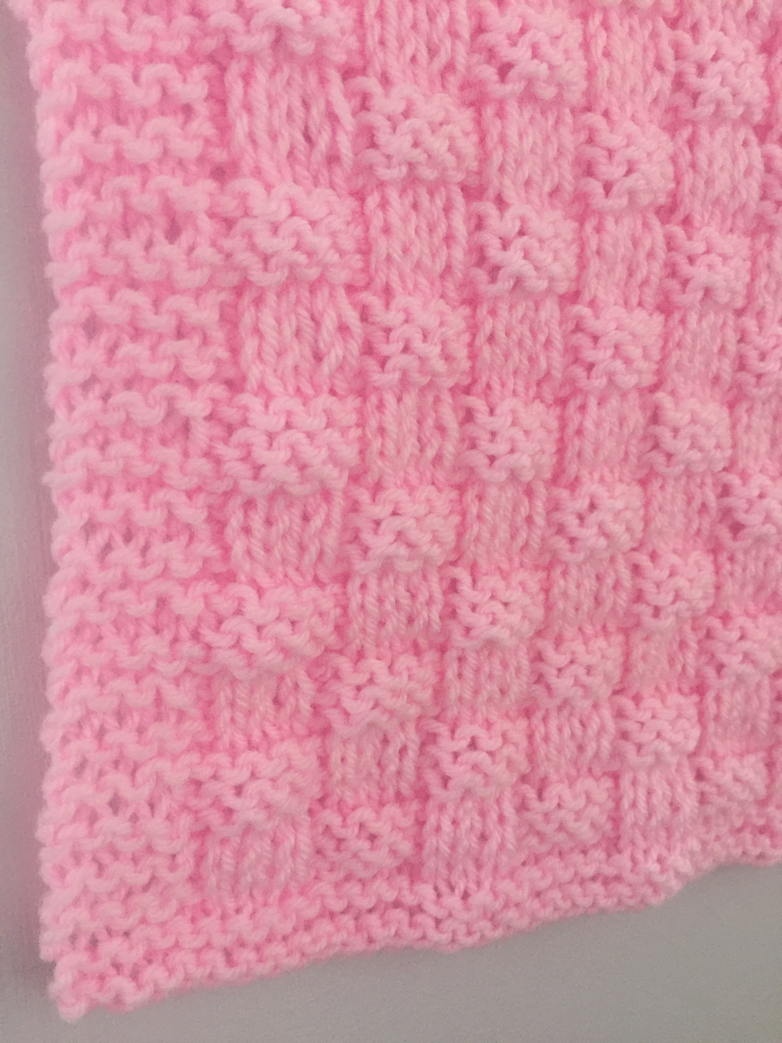 Quick and Easy Basket Weave Baby Blanket Knitting Pattern Etsy UK