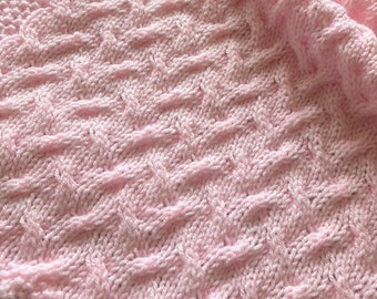 Knitting pattern ~ In the Garden ~ Baby Blanket ~ ENGLISH ~  PDF Download