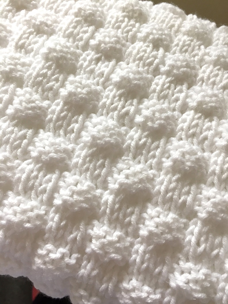 Quick and Easy Basket Weave Baby Blanket Knitting pattern Etsy