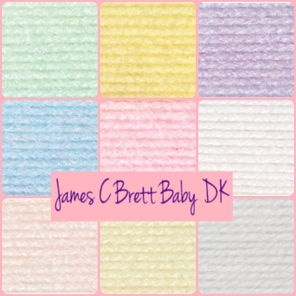 James C Brett  ~ Supersoft Baby DK Yarn ~ Machine Washable  Acrylic ~ 100 grams.