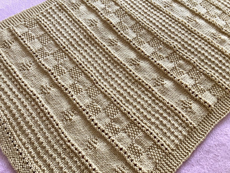 Knitting Pattern ~ Livie Baby Blanket in DK Yarn ~ ENGLISH ~ PDF ...
