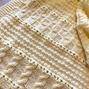 Knitting Pattern ~ Avril Baby Blanket in DK Yarn ~ ENGLISH ~ PDF ...