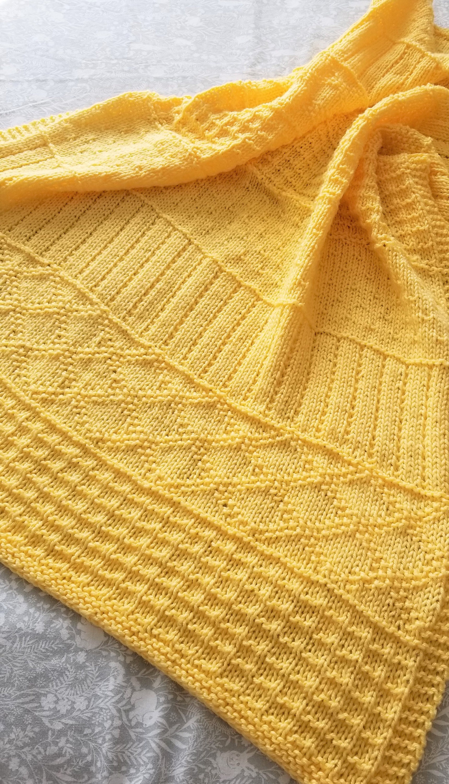 Knitting Pattern Easy Sampler Baby Blanket in DK Yarn PDF - Etsy Australia