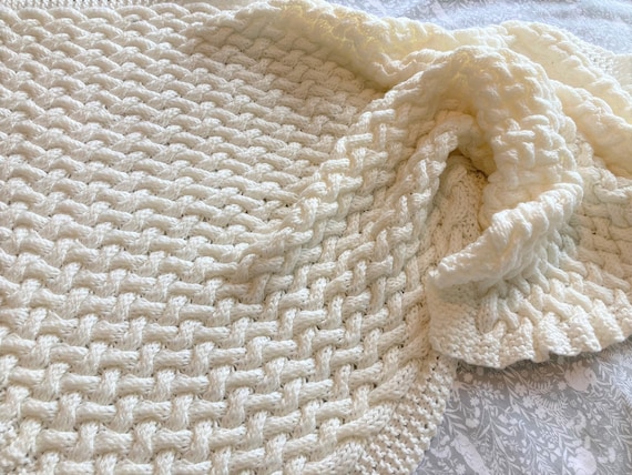 Arm Knit Chunky Basketweave Blanket Kit