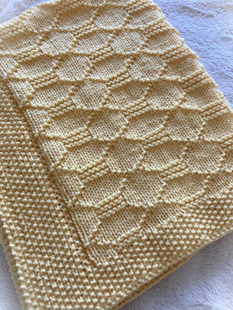 Knitting Pattern Shapes Baby Blanket in DK Yarn PDF ENGLISH Etsy UK