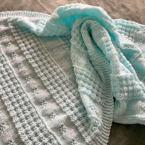 Knitting Pattern ~ Rosabel Baby Blanket in DK ~ ENGLISH ~ PDF Download ...