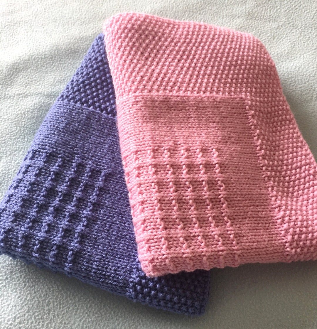 Knitting Pattern ~ Alia Baby Blanket ~ ENGLISH ~ PDF Download - Etsy