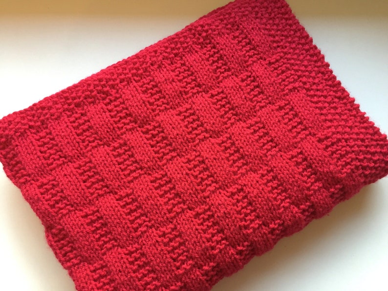 Rectangles Simple Baby Blanket Knitting pattern ENGLISH image 8