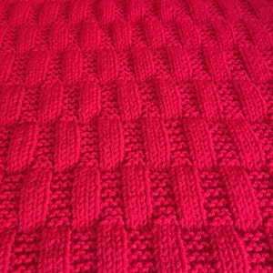 Rectangles Simple Baby Blanket Knitting pattern ENGLISH image 7