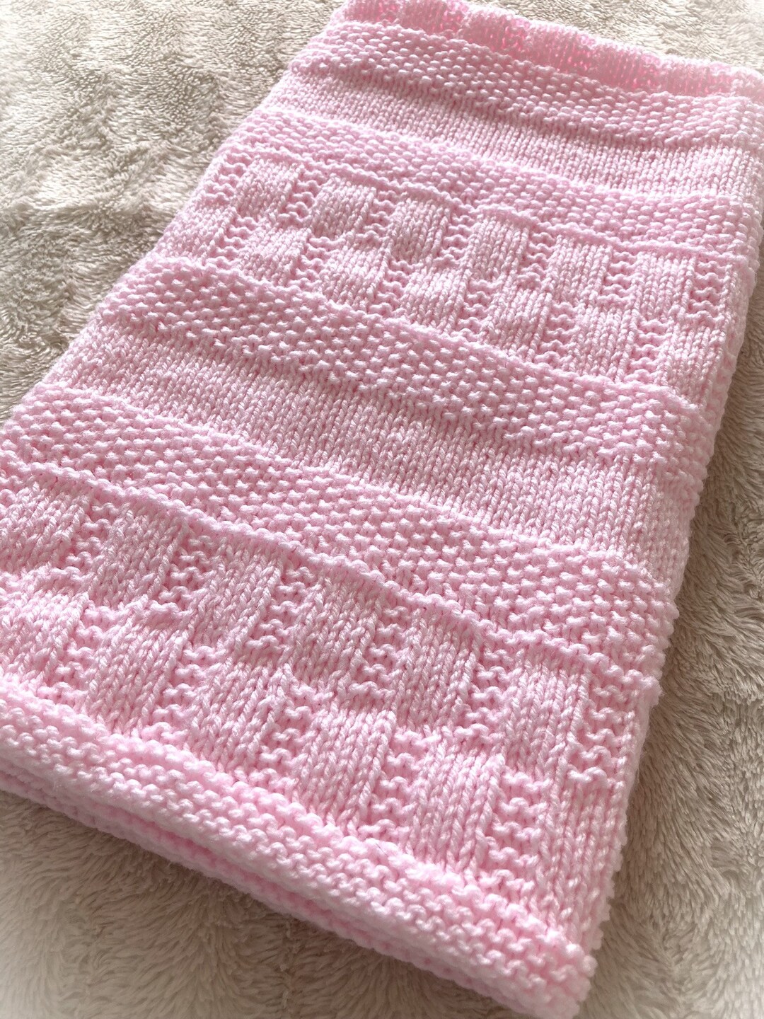Knitting Pattern ~ Jemima Baby Blanket ~ ENGLISH ~ PDF Download - Etsy