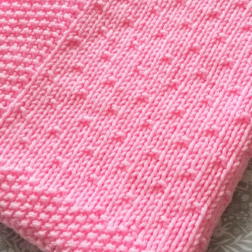 Easy Knitting Pattern Baby Blanket Super Chunky All Square Etsy Australia