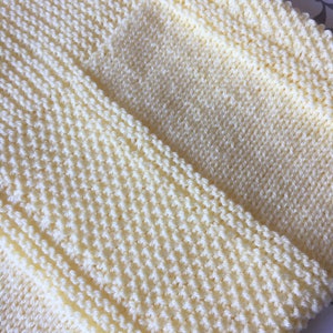 Knitting pattern ~ Textured Stripes Baby Blanket ~ ENGLISH ~ PDF Download