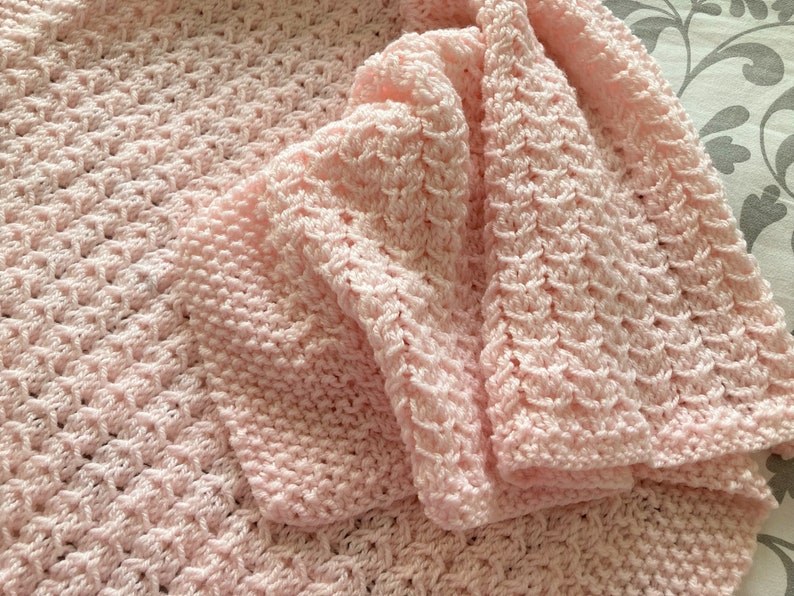 Dainty Hearts Baby Blanket Knitting pattern PDF ENGLISH image 5