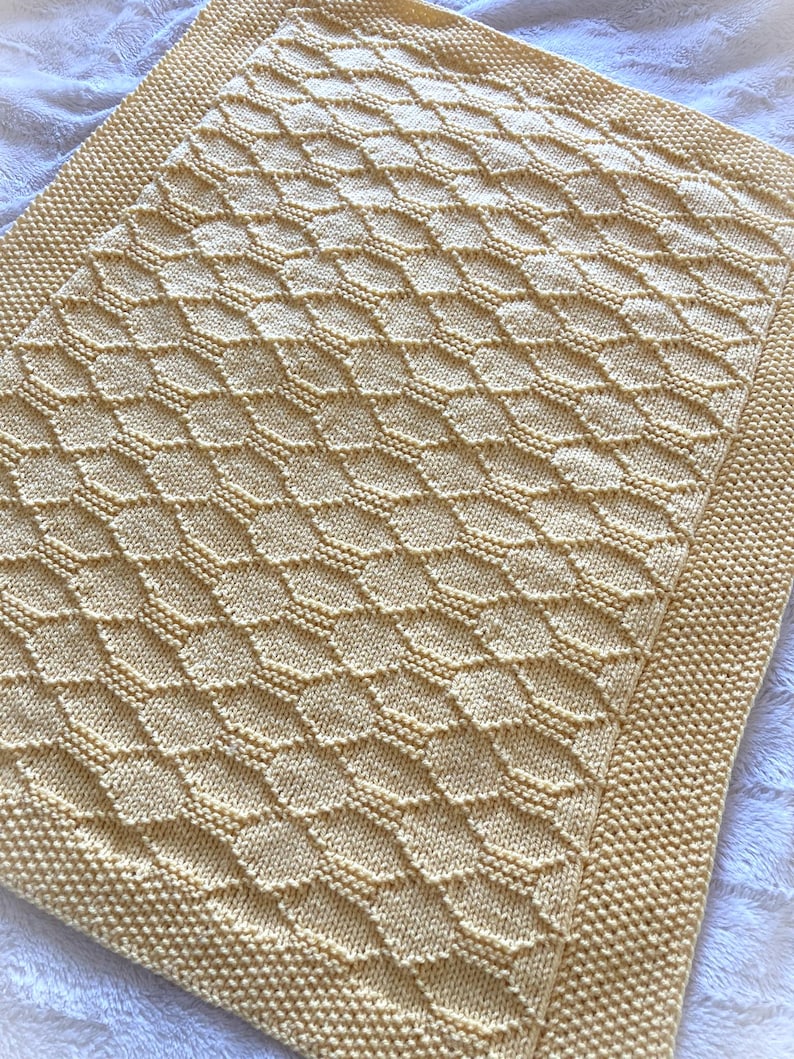 Knitting Pattern Shapes Baby Blanket in DK Yarn PDF ENGLISH Etsy UK