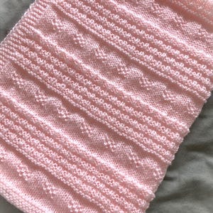 Knitting Pattern ~ Rosabel Baby Blanket in DK ~ ENGLISH ~ PDF Download ...