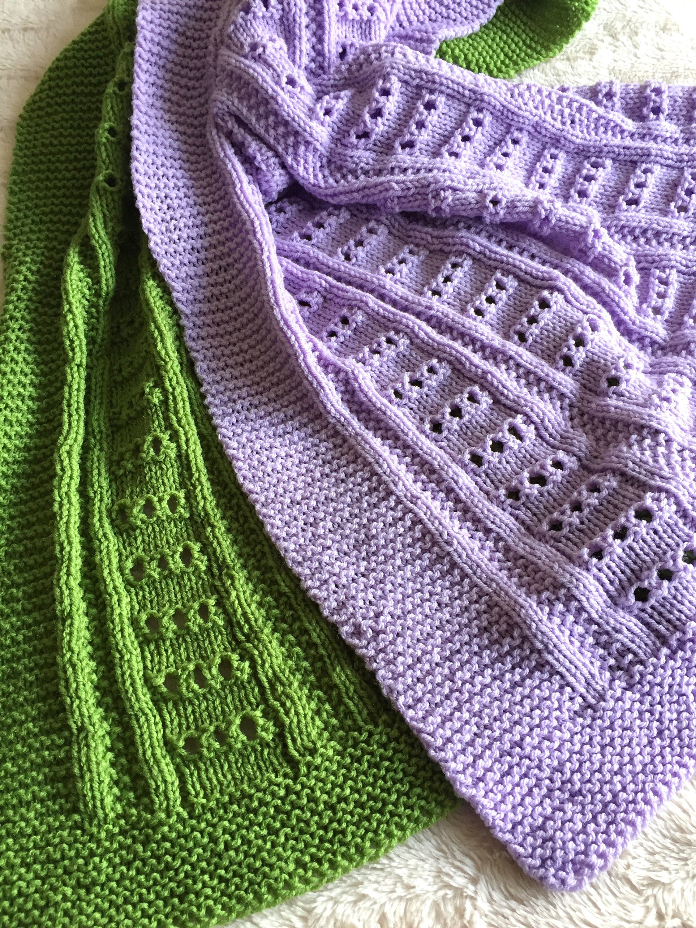 Little Ladders Baby Blanket Knitting pattern Etsy