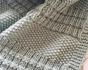 Knitting Pattern ~ Dorete Baby Blanket ~ Easy Knit for Beginners ~ PDF ~ ENGLISH