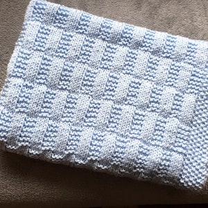 Rectangles Simple Baby Blanket Knitting pattern ENGLISH image 4