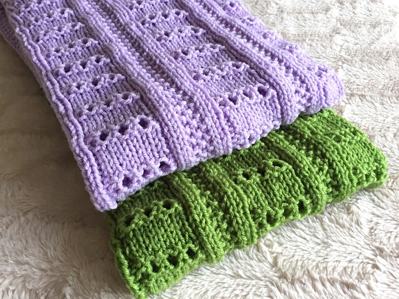 Little Ladders Baby Blanket knitting Pattern ENGLISH Etsy Australia