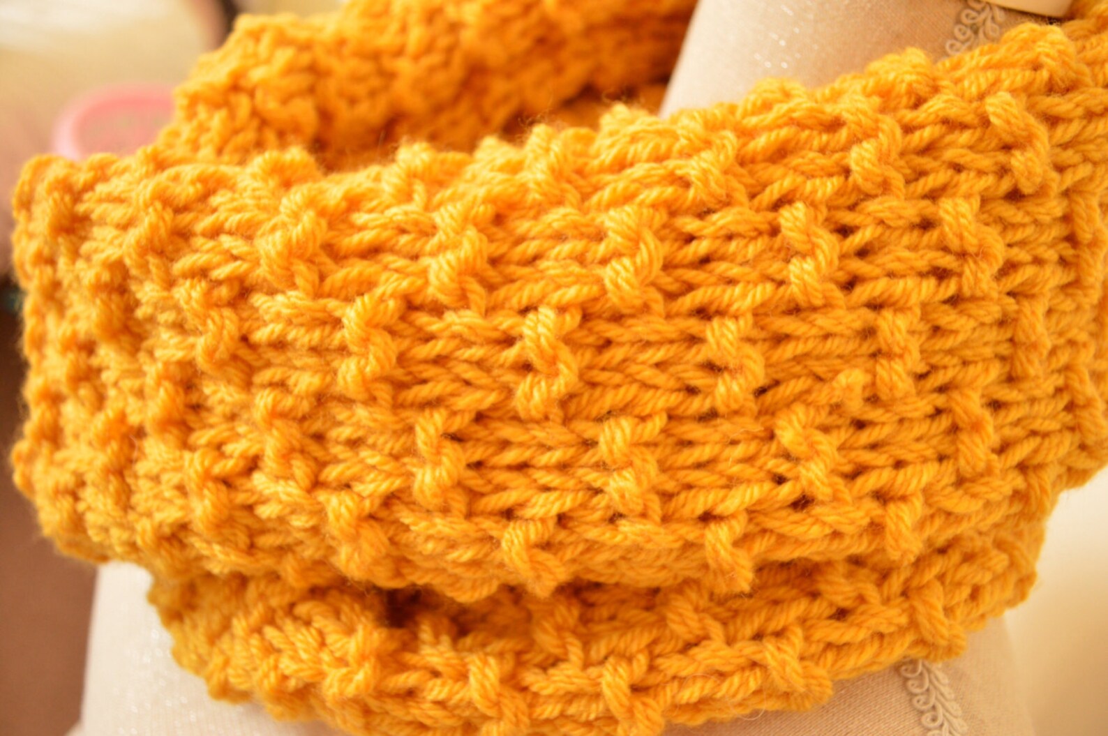 Knitting Pattern Quick Chunky Cowl Etsy UK