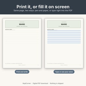 Recipe Card Pack Printable | Recipe Binder Pages Index Dividers | Fillable PDF Letter A4 image 4