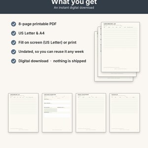 Client Tracker Printable | Freelancer Client Log Fillable PDF | Letter A4 image 10