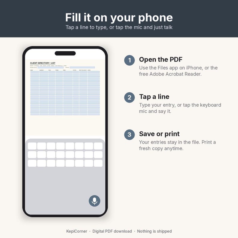 Client Tracker Printable | Freelancer Client Log Fillable PDF | Letter A4 image 6