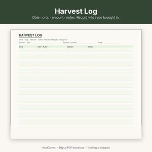 Garden Planner Printable | Planting Calendar Fillable PDF | Bed Layout Map Letter A4 image 8