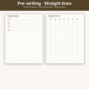 Pre-K Learning Worksheets Ages 3-5 Printable | Alphabet Tracing Numbers Counting | 120 Pages Letter A4 image 3